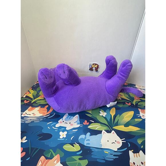 NEW Sailor Moon Luna Laying Down Purple Kitty Cat Plush Stuffed Animal Toy Doll - Picture 9 of 12